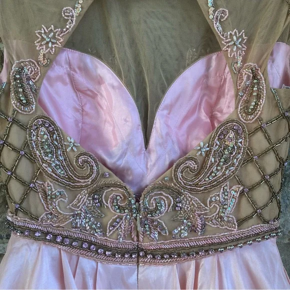 Sherri Hill Illusion Beaded Cupcake Dress Pageant Prom Homecoming 50429 $550 - Picture 7 of 10